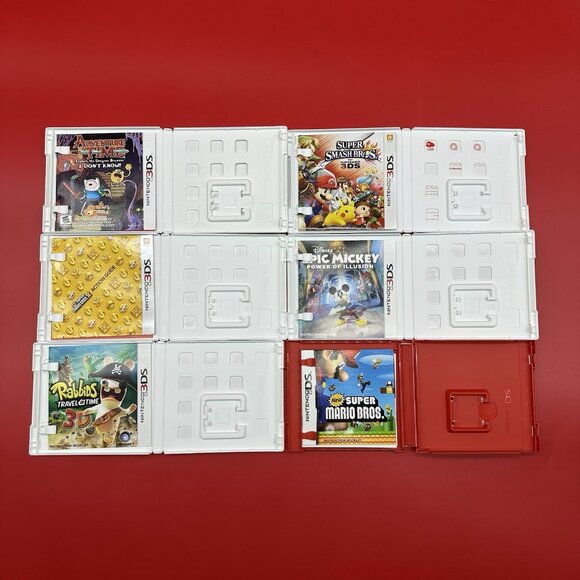 Lot of 6 Nintendo 3DS / Nintendo DS EMPTY Replacement Cases w/Inserts & Manuals - Picture 3 of 7